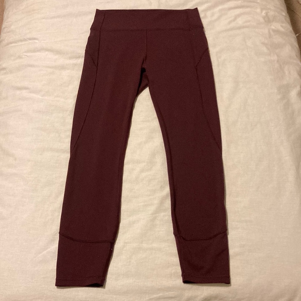 lululemon athletica Burgundy Leggings